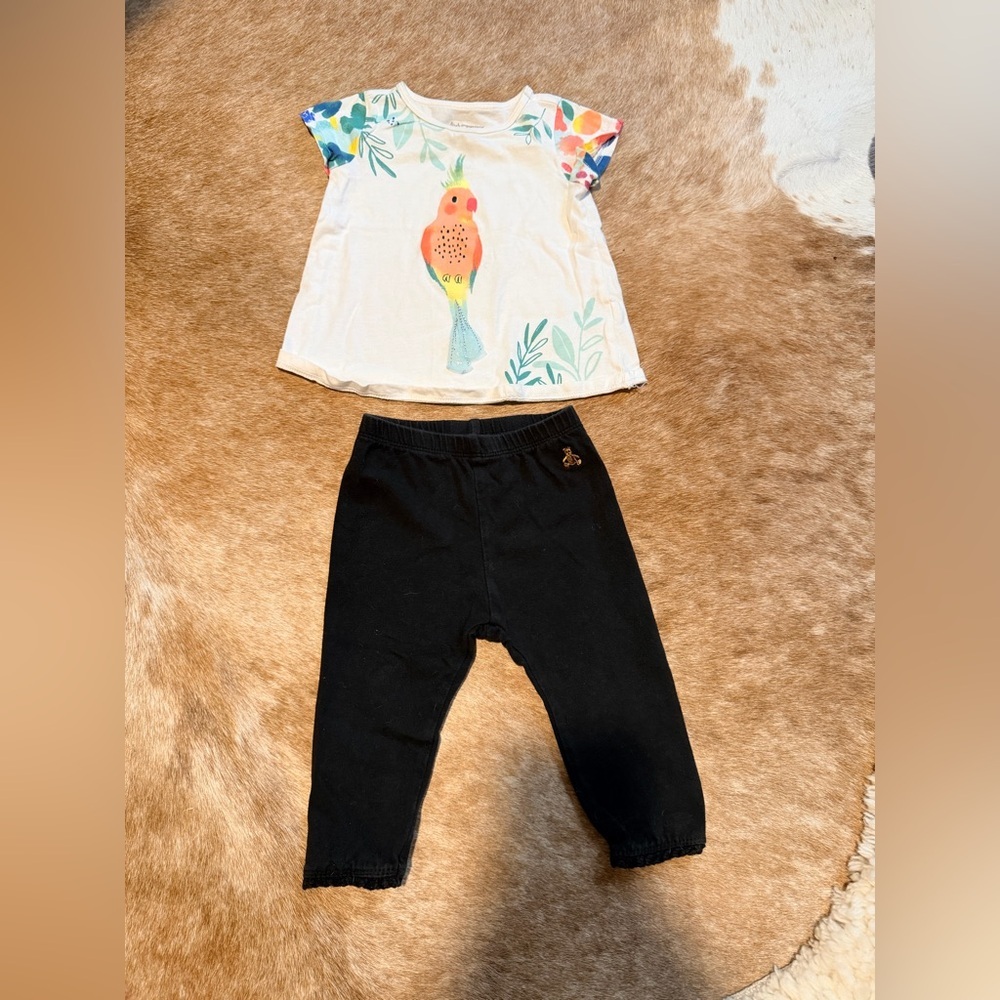 GAP Black Kids Leggings and tee bundle